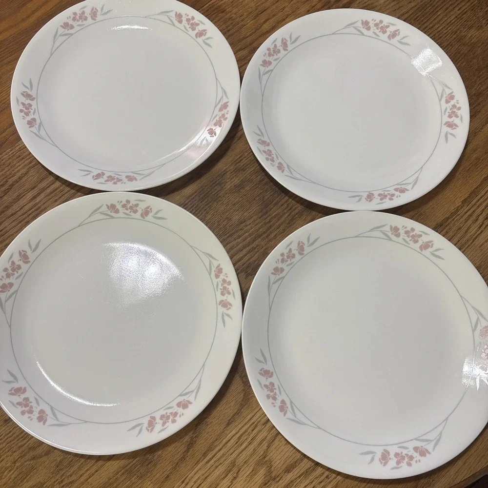 Silk Blossoms CorningWare Corelle Dinner Plates 10